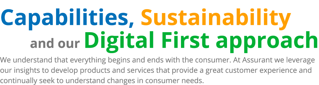 Capabilities, Sustainability and our Digital First approach We understand that everything begins and ends with the co...