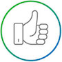 Thumbs Up Icon Icon of a thumbs up